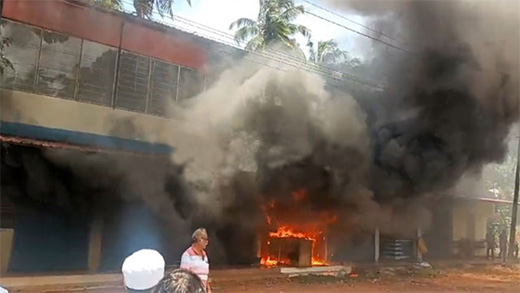 Karkala shop fire